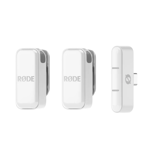 ميكروفون لاسلكي Rode Ultra-Compact Wireless Micro USB-C لون أبيض، تصميم صغير جداً ومحمول، اتصال مباشر بدون أسلاك، صوت احترافي نقي، مثالي للتصوير والمحتوى والبث والبودكاست مع سهولة الاستخدام الفوري - رود - Image 2