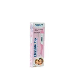 مقياس الحرارة الرقمي ذو الطرف المرن من SIRVIT - قياس درجة الحرارة دقيق ومريح لجميع الأعمار