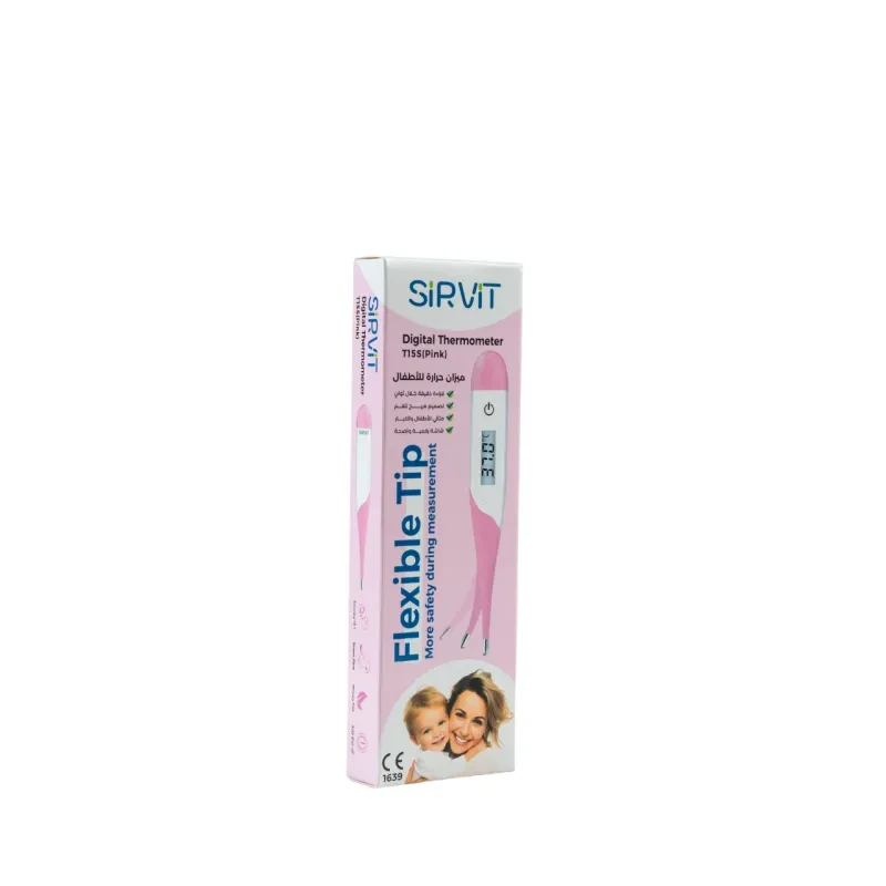مقياس الحرارة الرقمي ذو الطرف المرن من SIRVIT - قياس درجة الحرارة دقيق ومريح لجميع الأعمار - سيرفيت