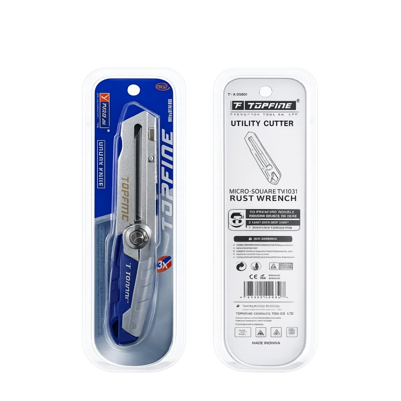 TOPFINE TOP-TF230889 Stainless Steel Utility Knife 18mm - Topfine