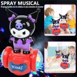   لعبة روبوت كورومي الراقصة (Kuromi Robot Toy)، وهي لعبة تفاعلية مصممة للأطفالاضائه موسيقى وخاصيه البخار دوران 360درجه - كرييتيفز