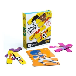 لعبة Stick Puzzles – Sports edition، وهي لعبة شيقة وتعليمية للأطفال تساعد على تطوير المهارات الحركية الدقيقة، وتعزز التفكير المنطقي، وتشجع الإبداع بطريقة ممتعة وتفاعلية