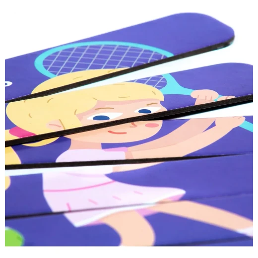 Stick Puzzles – Sports edition, an engaging and educational game for children that helps develop fine motor skills, enhances logical thinking, and encourages creativity in a fun and interactive way - Creative's - Image 2