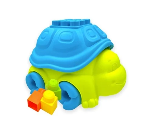 A turtle toy with building blocks, an educational toy designed for young children, specifically from 6 months to 3 years old. - Creative's - Image 4