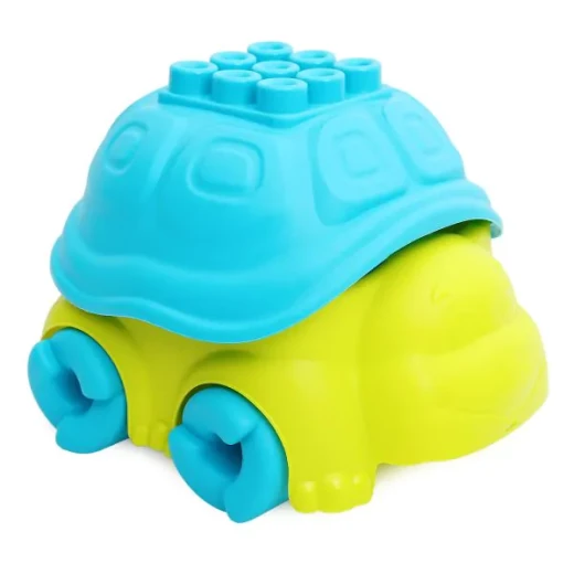 A turtle toy with building blocks, an educational toy designed for young children, specifically from 6 months to 3 years old. - Creative's - Image 2