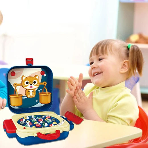 An electric fishing bag for children, measuring 29.8×12×25.3 cm, designed with innovative technology to facilitate fishing, with attractive colors and high safety, giving children a fun and interactive experience to enhance their skills - Creative's - Image 2