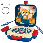 An electric fishing bag for children, measuring 29.8×12×25.3 cm, designed with innovative technology to facilitate fishing, with attractive colors and high safety, giving children a fun and interactive experience to enhance their skills - Creative's