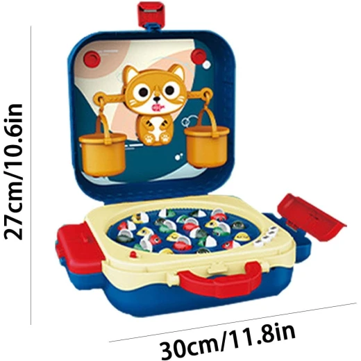 An electric fishing bag for children, measuring 29.8×12×25.3 cm, designed with innovative technology to facilitate fishing, with attractive colors and high safety, giving children a fun and interactive experience to enhance their skills - Creative's - Image 4