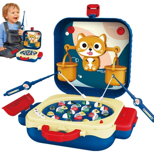 An electric fishing bag for children, measuring 29.8×12×25.3 cm, designed with innovative technology to facilitate fishing, with attractive colors and high safety, giving children a fun and interactive experience to enhance their skills - Creative's - Image 5