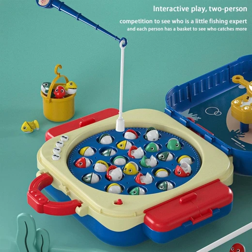 An electric fishing bag for children, measuring 29.8×12×25.3 cm, designed with innovative technology to facilitate fishing, with attractive colors and high safety, giving children a fun and interactive experience to enhance their skills - Creative's - Image 6