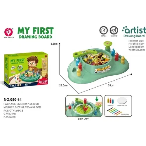 Art Graffiti Drawing Board for Kids – Creative Doodle and Sketch Pad, 30 x 40 x 7.5 cm, Fun Educational Art Toy for Drawing, Writing and Coloring, Enhances Creativity and Fine Motor Skills - Creative's - Image 2