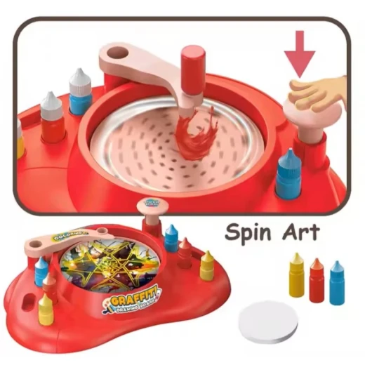 Art Graffiti Drawing Board for Kids – Creative Doodle and Sketch Pad, 30 x 40 x 7.5 cm, Fun Educational Art Toy for Drawing, Writing and Coloring, Enhances Creativity and Fine Motor Skills - Creative's - Image 4