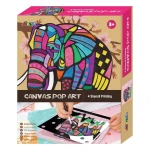 هذه اللعبة هي Avenir Canvas Pop Art - Elephant Kit، وهي مجموعة فنية للأطفال تتيح لهم إنشاء لوحة فنية ملونة على شكل فيل - كرييتيفز