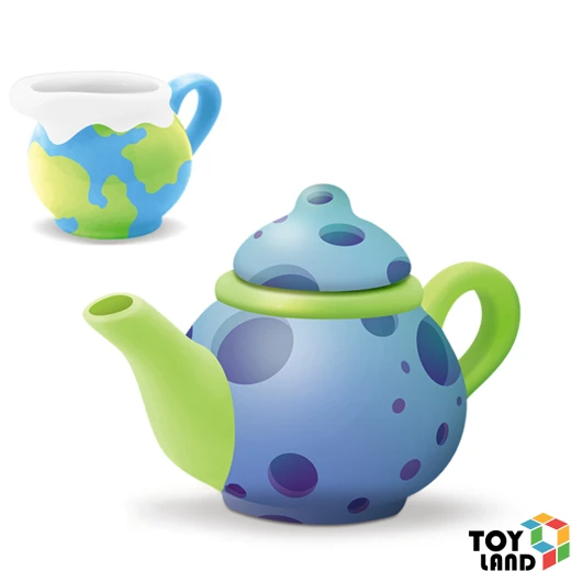 15-Piece Ceramic Tea Set Coloring Game for Kids – Gives children the opportunity to design and color their own tea set, develops creativity and artistic skills, is suitable for individual or group play, and provides a fun and safe educational and entertaining experience - Creative's - Image 4