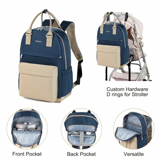 Colorland Kinzie Pack & Go Baby Diaper Travel Backpack and mothers (CLD-BP246) navy - Colorland - Image 2