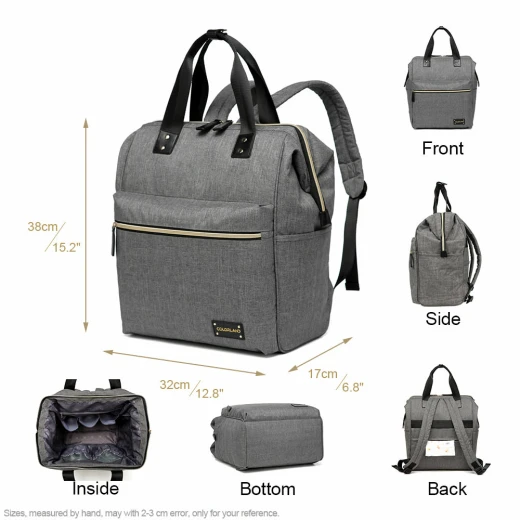 Colorland Zara Unisex Baby Diaper Travel Backpack (CLD-BP124) gray - Colorland - Image 2