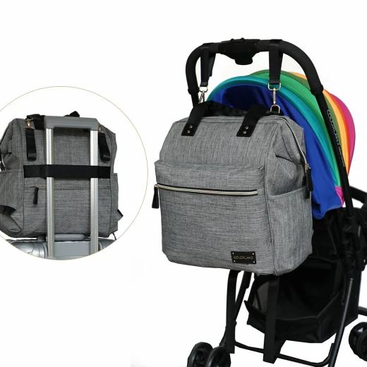 Colorland Zara Unisex Baby Diaper Travel Backpack (CLD-BP124) gray - Colorland - Image 8
