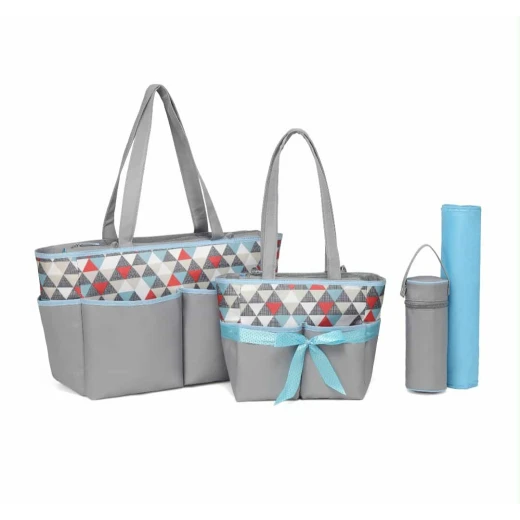 Colorland Amber gray changing bag 5 piece set colorful triangle Colorland Amber gray changing bag 5 piece set colorful triangle