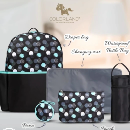 Colorland Magic 5 pieces Set Family Diaper Bag (CLD-BP240) Colorland Magic 5 pieces Set Family Diaper Bag (CLD-BP240)