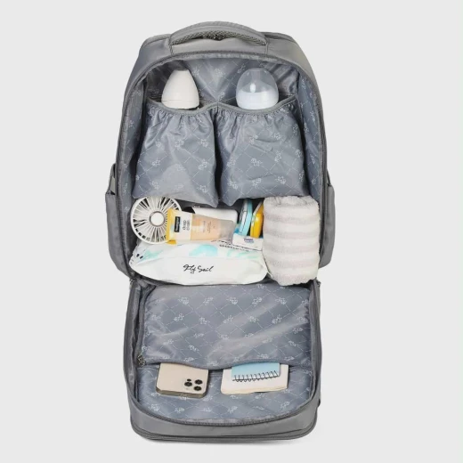 colorland smart all-in one diaper backpack gray - Colorland - Image 2