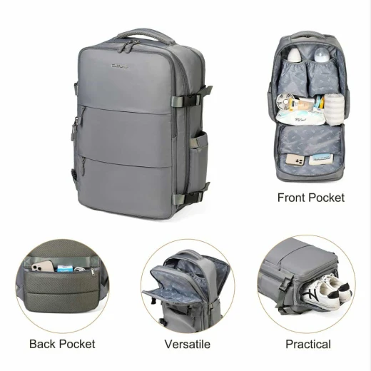 colorland smart all-in one diaper backpack gray - Colorland - Image 5