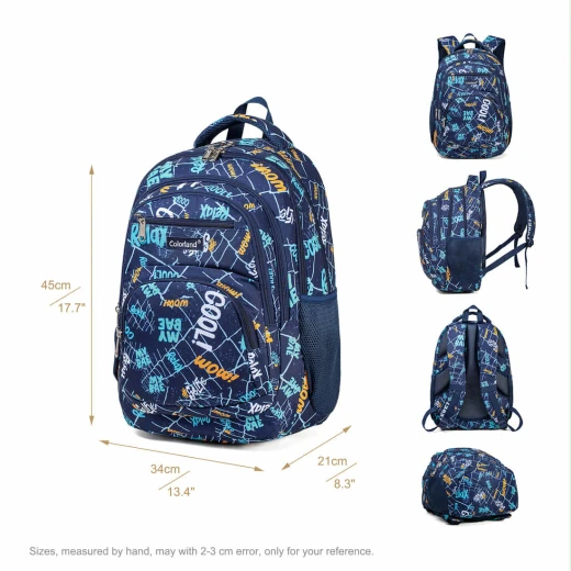 Colorland Smart School Bag (CLD-SHBG01) This 18-inch school backpack - Colorland - Image 2