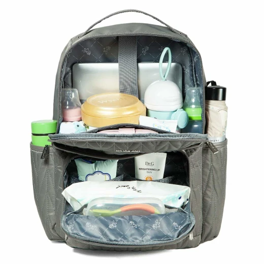 colorland easy on the go diaper backpack grey - Colorland - Image 5