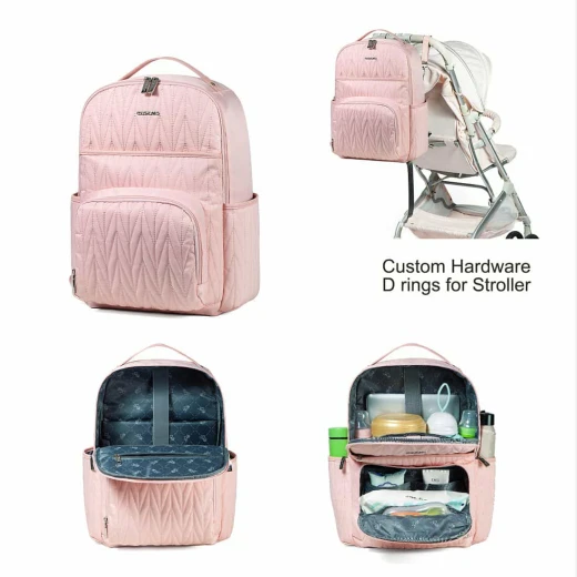 Colorland Baby Diaper Travel Backpack (CLD-BP250) pink - Colorland - Image 13
