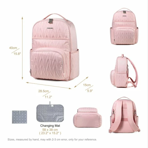 Colorland Baby Diaper Travel Backpack (CLD-BP250) pink - Colorland - Image 10