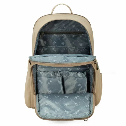 Colorland Nanny Quilted Diaper Backpack – Hands-Free Comfort & Style for Modern Parents beige - Colorland - Image 2