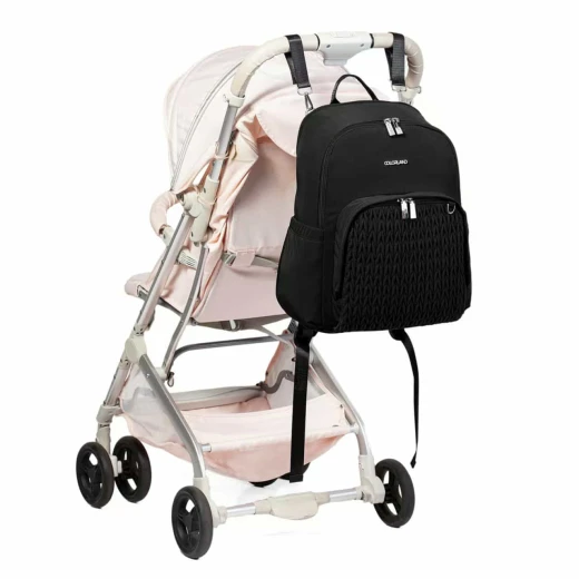 Colorland Nanny Quilted Diaper Backpack – Hands-Free Comfort & Style for Modern Parents beige - Colorland - Image 3