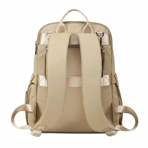 Colorland Nanny Quilted Diaper Backpack – Hands-Free Comfort & Style for Modern Parents beige - Colorland - Image 5