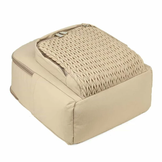 Colorland Nanny Quilted Diaper Backpack – Hands-Free Comfort & Style for Modern Parents beige - Colorland - Image 7
