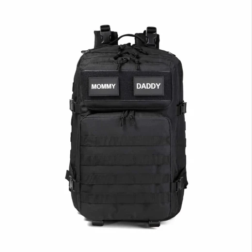 Colorland Tactical Military Style Diaper Backpack for Kids on the Go black - Colorland - Image 2