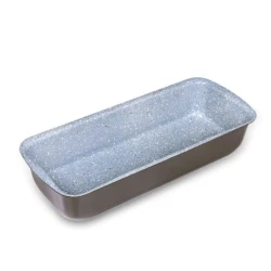 قالب خبز دورش – طول 33 سم – مطلي بسيراميك مرمر غير لاصق Greblon CK2 – الأبعاد 32.7×13.5×6.5 سم – تصميم عملي وأنيق لتحضير الخبز والكعك بسهولة ونتائج متساوية