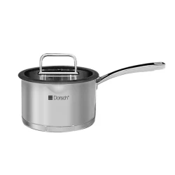 Dorsch Pro 18/10 Stainless Steel Saucepan – 18cm Diameter – Hygienic and stylish design ensures even heat distribution during cooking, ideal for preparing sauces and heating liquids, durable and practical for everyday kitchen use