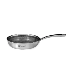 Dorsch 18/10 Hybrid Stainless Steel Frying Pan – 20cm Diameter – Hygienic and stylish design ensures even heat distribution for cooking, durable, practical and ideal for everyday kitchen use