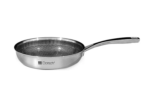 Dorsch 18/10 Hybrid Stainless Steel Frying Pan – 20cm Diameter – Hygienic and stylish design ensures even heat distribution for cooking, durable, practical and ideal for everyday kitchen use Dorsch 18/10 Hybrid Stainless Steel Frying Pan – 20cm Diameter – Hygienic and stylish design ensures even heat distribution for cooking, durable, practical and ideal for everyday kitchen use