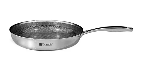 Dorsch 18/10 Hybrid Stainless Steel Frying Pan – 28cm Diameter – Durable and modern design for even cooking and efficient heat distribution for everyday kitchen use - Dorsch cookware - Image 2