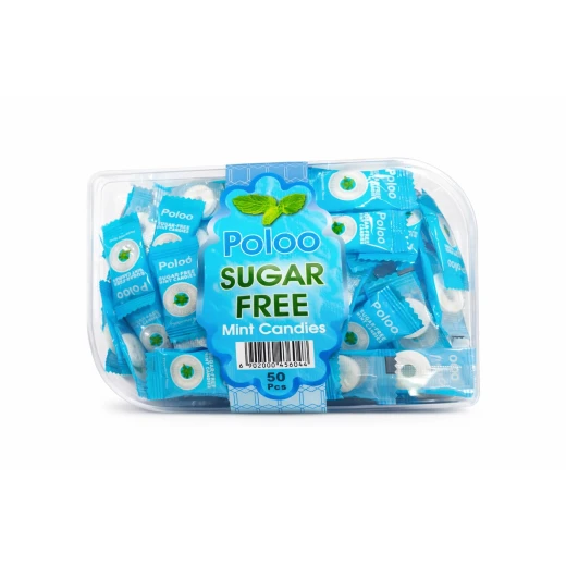 Poloo Sugar-Free Mint Candy – Fresh Mint Flavor Coated Sweets, 50 Pieces. Helps eliminate bad breath. Refreshing mouth candy suitable for diet and weight loss, and for people with diabetes. Contains vitamins, healthy and safe. Poloo Sugar-Free Mint Candy – Fresh Mint Flavor Coated Sweets, 50 Pieces. Helps eliminate bad breath. Refreshing mouth candy suitable for diet and weight loss, and for people with diabetes. Contains vitamins, healthy and safe.