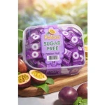 Poloo Sugar-Free passion fruit Candy – Fresh Mint Flavor Coated Sweets, 50 Pieces. Helps eliminate bad breath. Refreshing mouth candy suitable for diet and weight loss, and for people with diabetes. Contains vitamins, healthy and safe.