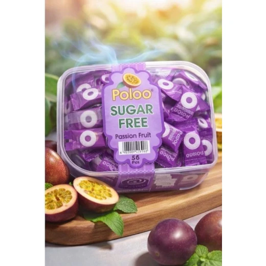 Poloo Sugar-Free passion fruit Candy – Fresh Mint Flavor Coated Sweets, 50 Pieces. Helps eliminate bad breath. Refreshing mouth candy suitable for diet and weight loss, and for people with diabetes. Contains vitamins, healthy and safe. Poloo Sugar-Free passion fruit Candy – Fresh Mint Flavor Coated Sweets, 50 Pieces. Helps eliminate bad breath. Refreshing mouth candy suitable for diet and weight loss, and for people with diabetes. Contains vitamins, healthy and safe.