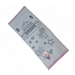 Kids Washable Coloring Prayer Mat with Colors 90x43 cm – Islamic Educational Drawing Rug for Children, Reusable Paint Mat with Kaaba & Al Aqsa Design, Creative Learning Toy Gift for Boys and Girls