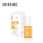 Vitamin C Brightening Eye Serum Dark Circles Treatment Reduces Puffiness Smooths Fine Lines Hydrates Under Eye Area Lightweight Fast Absorbing Daily Skincare for All Skin Types - DR-rashel