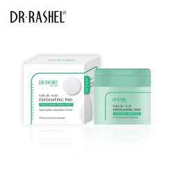 ضمادات تحكم بالبثور بحمض الساليسيليك من Dr. Rashel عدد 60 قطعة مزدوجة الملمس لتنظيف عميق وتقشير لطيف للبشرة الدهنية والمعرضة للحبوب إزالة الرؤوس السوداء وتضييق المسام وترطيب متوازن