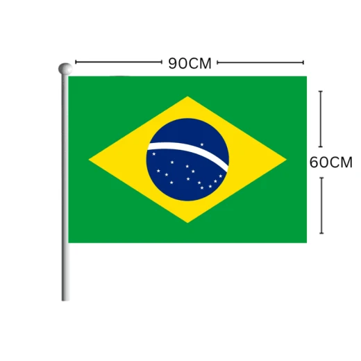 BRAZIL Flag Stick 60CM*90CM BRAZIL Flag Stick 60CM*90CM
