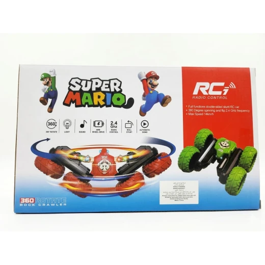 SeaLand Toys, Crazy Remote Control Stunt Car – Super Mario Design with 4-Way Movement - Sealand toys - Image 3