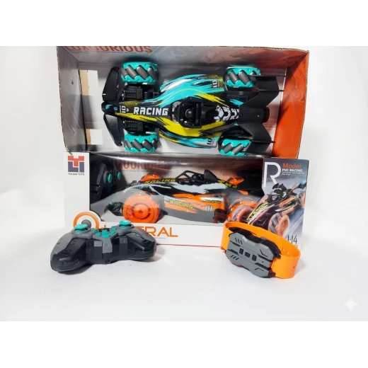 SeaLand Toys, Dual-Control Stunt Car – Remote Control & Wrist Watch Controller with Drifting - Sealand toys - Image 2