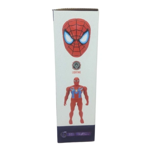 SeaLand Toys, Spider-Man Kids Superhero Set – Figure + Mask + Cape with Light & Sound - Sealand toys - Image 4