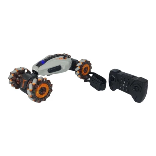 SeaLand Toys, Dual-Control Remote Car (Remote + Watch) with Light, Sound & Smoke – Drift & Crab Walk Movement - Sealand toys - Image 4